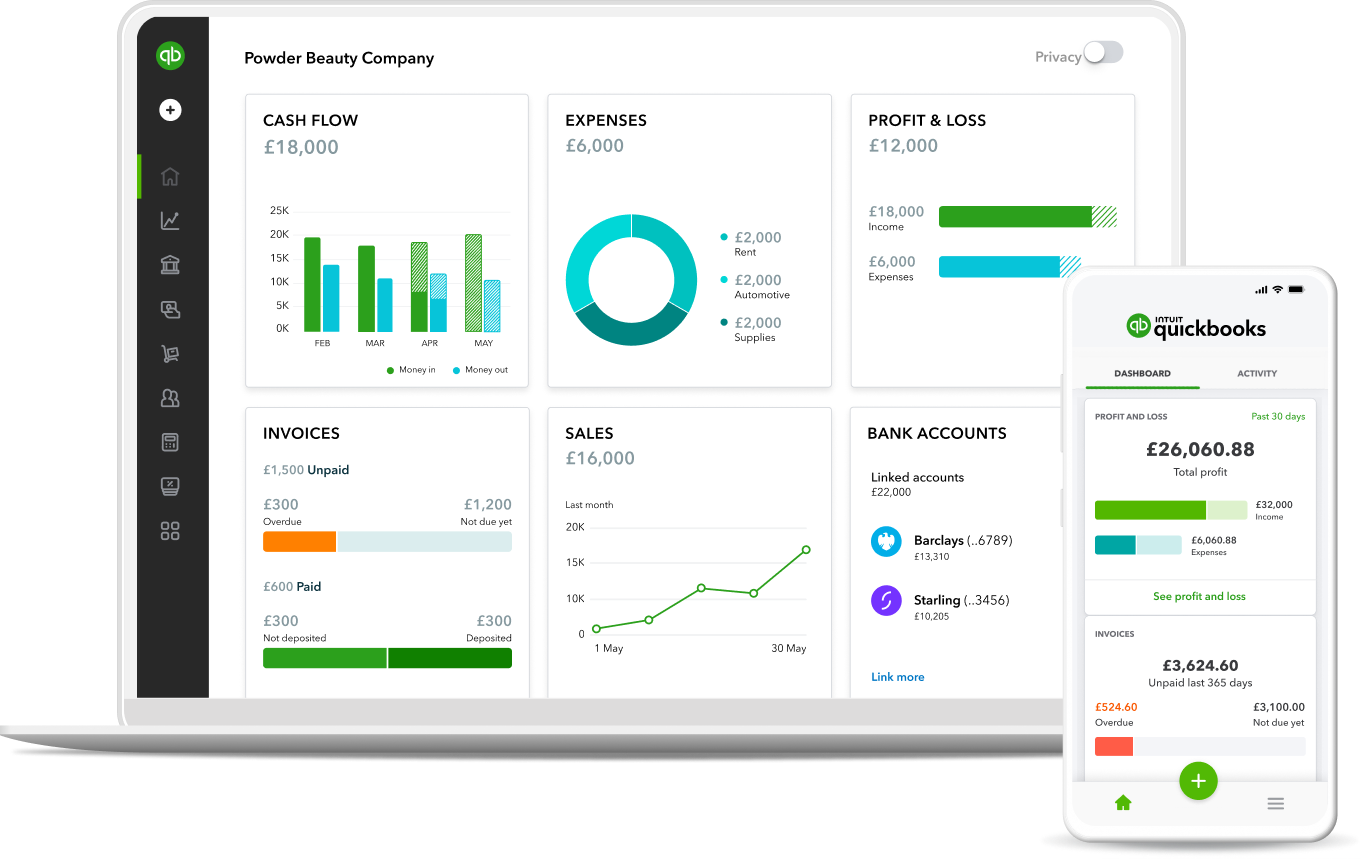 QuickBooks Online UI